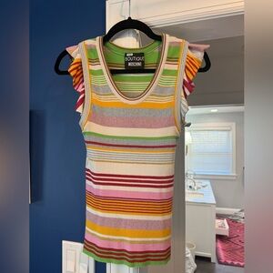 Moschino Multicolor Striped Tank Top 12